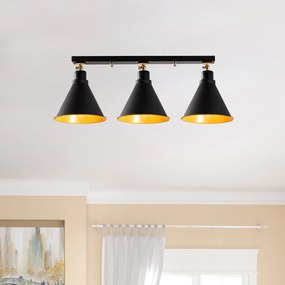 Chandelier Berceste – Preto – Diâmetro 72 cm