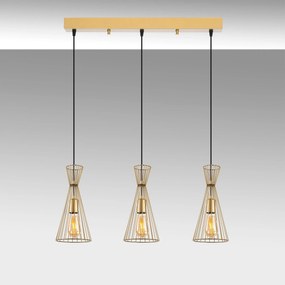 Candeeiro Teltom – Ouro Brilhante – 68 x 15 x 125 cm