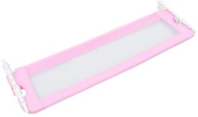 Barra de segurança p/ cama infantil 120x42cm poliéster rosa