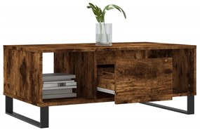 Mesa de centro 90x50x36,5 cm derivados madeira carvalho fumado