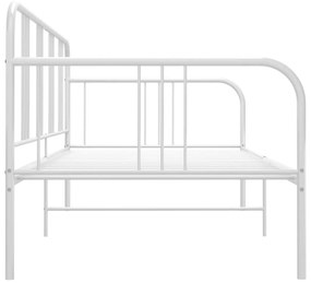 Sofá-cama 90x200 cm metal branco