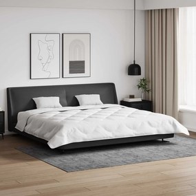 vidaXL Duvet com Travesseiros 3 pcs Branco Microfibra e Penas de Ganso