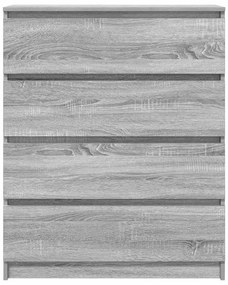 Aparador 80x35x99 cm derivados de madeira cinzento sonoma
