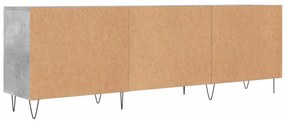 Móvel de TV 150x30x50 cm derivados de madeira cinza-cimento