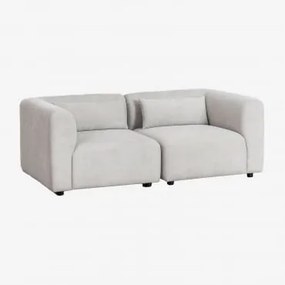 Fogler Sofá Modular De 2 Peças Tecido Cinza Claro - Sklum