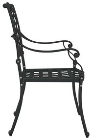 Cadeiras Externas vidaXL Preto Alumínio 56 x 55 x 92.5 cm Resistente