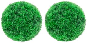 Bolas de buxos artificiais 2 pcs 22 cm