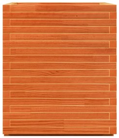 vidaXL Vaso/floreira de jardim 90x60x72,5 cm pinho maciço castanho mel