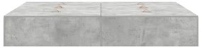 Estrado de Cama Cinza Concreto 160x200 cm