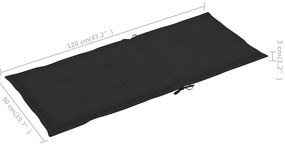 Cadeiras de jardim dobráveis c/ almofadões 6 pcs acácia maciça