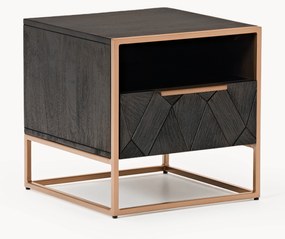 Mesa de cabeceira em madeira de manga Harry