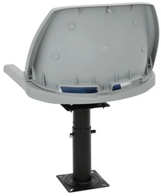 Assentos de barco 2 pcs c/ pedestais ajustáveis e rotação 360°