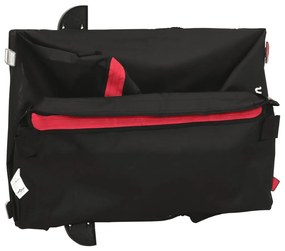Reboque para bicicleta 45 kg ferro preto e vermelho