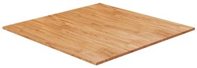 vidaXL Tampo mesa quadrado 90x90x2,5cm carvalho tratado castanho-claro