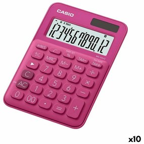 Calculadora Casio MS-20UC Fúcsia 2,3 X 10,5 X 14,95 cm (10 Unidades)