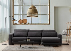 Sofá de Canto Lily – Cinzento – 290 x 165 cm