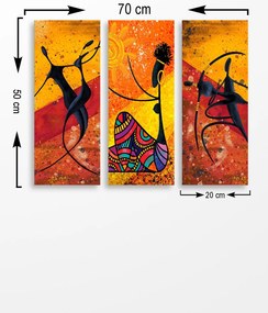 Pintura Decorativa MDF MDF0012 – Multicolor – 20 x 50 cm (3 Peças)