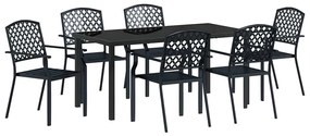 Conjunto de Jantar Jardim 3 Peças Anthracite - Aço