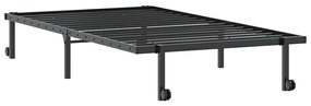 Estrutura de cama sem colchão Dobrável 100x200 cm aço preto