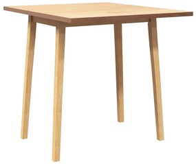 Mesa de jantar madeira seringueira maciça Natural