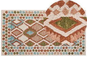 Tapete de lã multicolor 80 x 150 cm ERMENEK Beliani