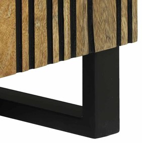 Armário de TV - 80x31,5x46 cm em Madeira de Mangueira e Madeira de Eng