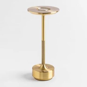 Luminária De Mesa Led Sem Fio Rivkin Dourado - Sklum