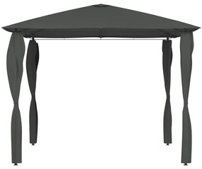 Gazebo 3x3x2,6 m com capas para postes 160 g/m² antracite