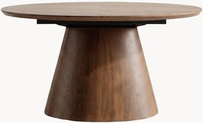 Mesa de jantar oval extensível em folha de carvalho Violette, 160 - 200 x 100 cm