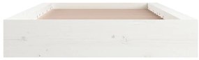 Estrutura cama pequena solteiro 75x190 cm madeira maciça branco