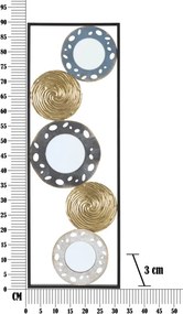 PAINEL DE PAREDE DE FERRO GLOTY RET.-B- CM 31X3X90 MULTICOLOR