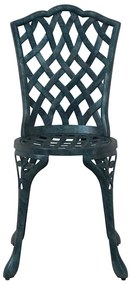 Conjunto de Bistro de Jardim 3 Peças vidaXL Verde em Alumínio Fundido