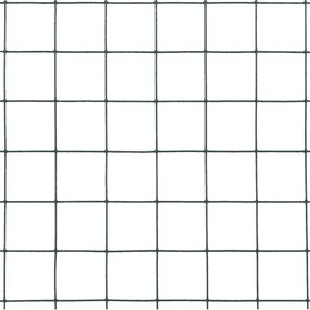 Cerca arame galinheiro 10x0,5 m aço c/ revestimento PVC verde