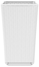 Vasos/floreiras 2 pcs 32,5x32,5x57 cm PP branco