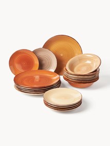 Serviço de mesa pintado à mão Baita, 6 pessoas, conjunto de 18
