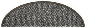 Tapete/carpete para degraus 15 pcs 65x21x4 cm antracite