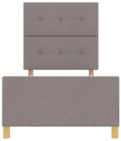Cama vidaXL Taupe 100x200 cm em Tecido
