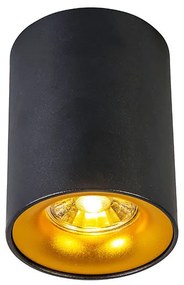 Projetores modernos pretos com dourado - Ronda Design,Moderno