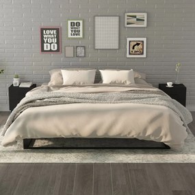 vidaXL Mesas de cabeceira 2pcs 40x35x47,5 cm preto
