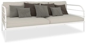 Estrutura sofá-cama 90x200 cm metal branco