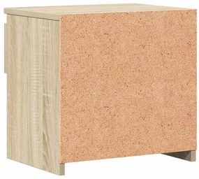 Mesa de cabeceira 40x30x39 cm contraplacado carvalho sonoma