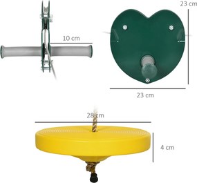 Kits de tirolesa para crianças dos 6 aos 10 anos com pega antiderrapante, corda ajustável e dispositivo de proteção para árvores multicolorido