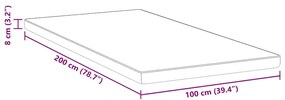 Protetores de Colchão Branco e Azul 100 x 200 cm