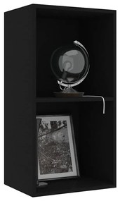 Estante com 2 prateleiras 40x30x76,5 cm contraplacado preto