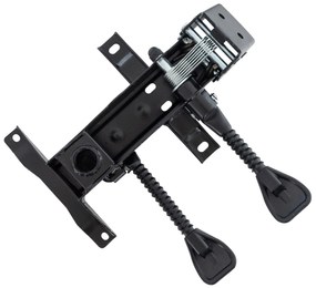 Cadeira de escritório LORRIS, alto, ergonômico, rede e assento preto