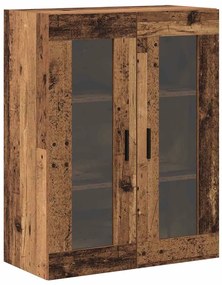 Armários de Parede 2 peças Madeira Velha 69,5 x 34 x 90 cm - Madeira I
