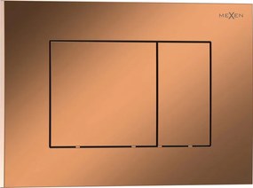 Mexen Tex 02 botão de descarga, ouro rosa brilhante - 6102-09