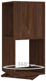 Armário giratório 34,5x34,5x75,5 cm aglom. carvalho castanho
