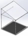 Canil vidaXL com Telhado e Porta 2x2x2,58 m Aço Galvanizado