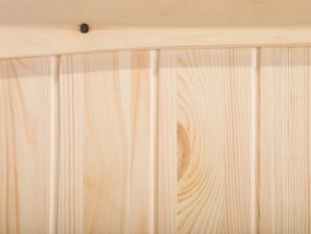 Beliche em madeira de pinho castanha clara 90 x 200 cm ALBON Beliani